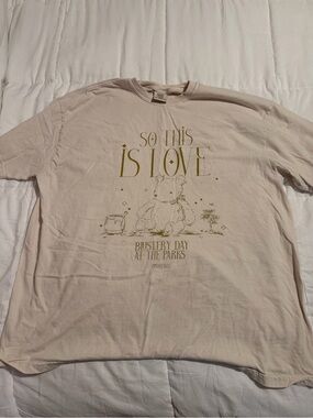 Zip a Dee Tees—So This Is Love Graphic Tee - Cream with Gold Print